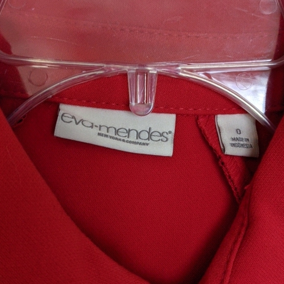 Red Button Up Dress - Picture 3 of 3